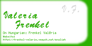 valeria frenkel business card